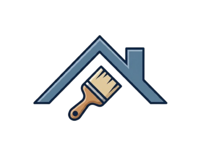 屋根塗装サービスのご案内(屋根と刷毛のアイコン